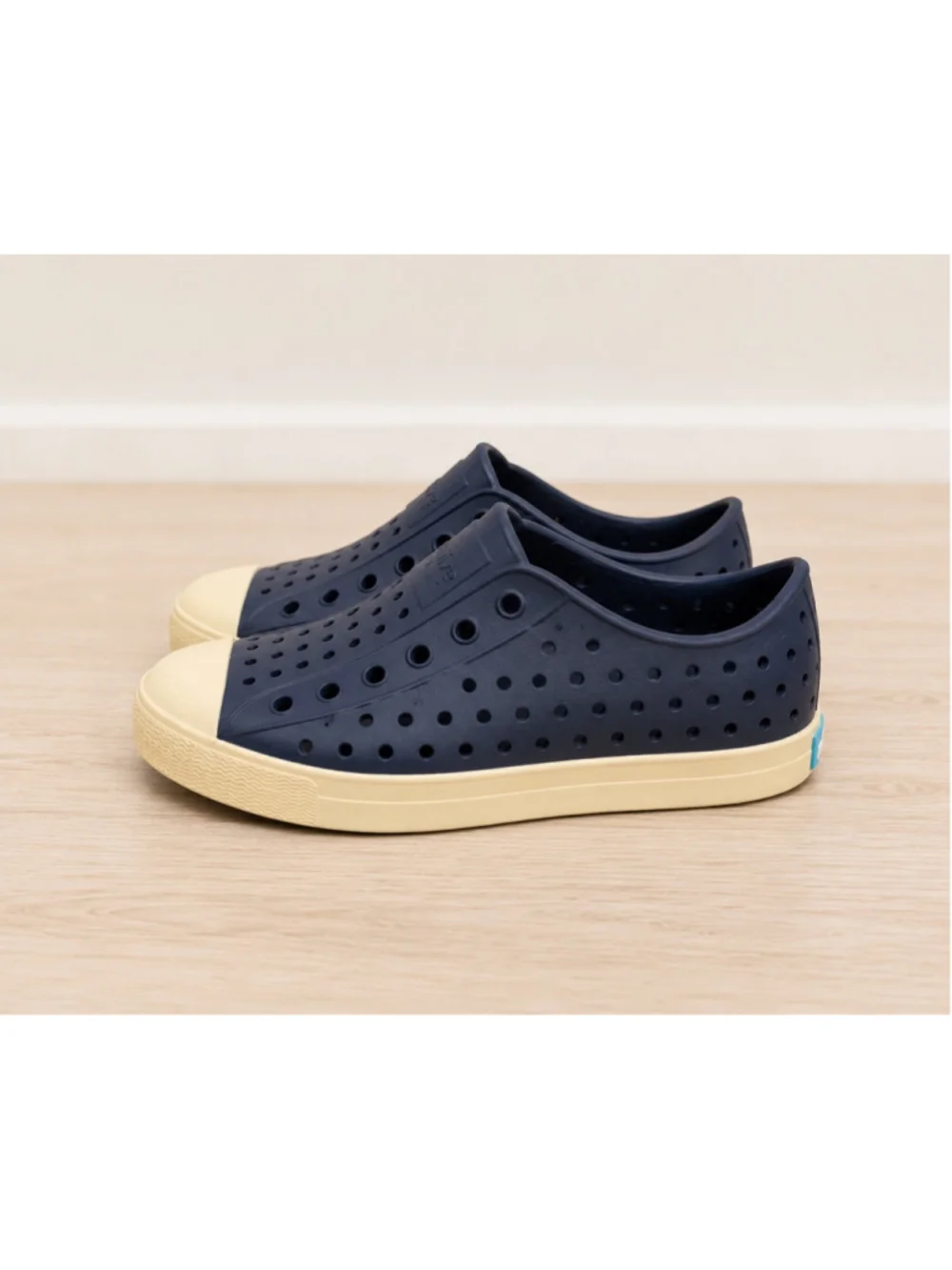 Native Jefferson Kids Slip-On Shoes Navy Cream Size C8